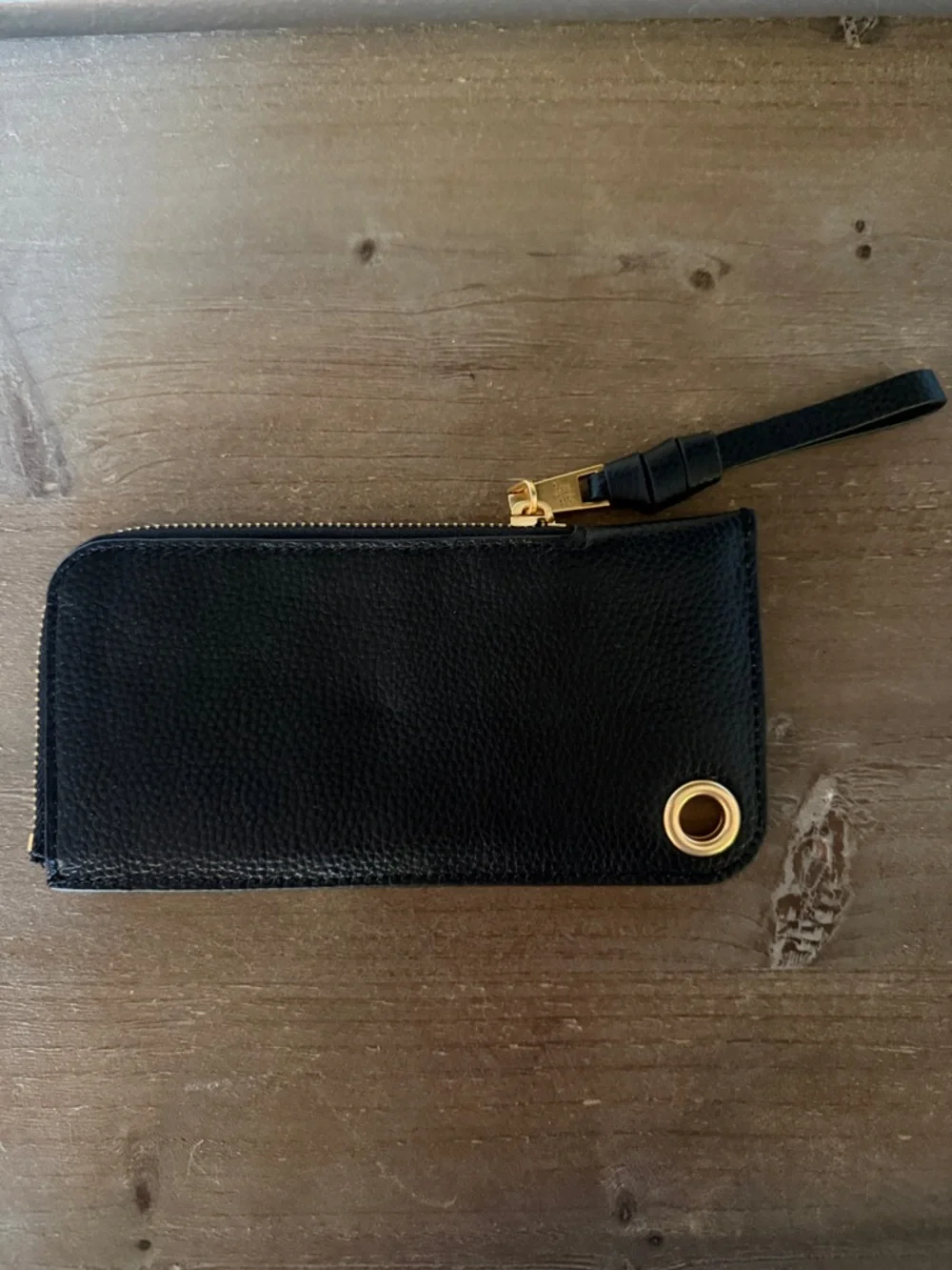 Alf the Label Harry Case Pebbled Black Leather with Gold Hardware - Picture 3 of 4